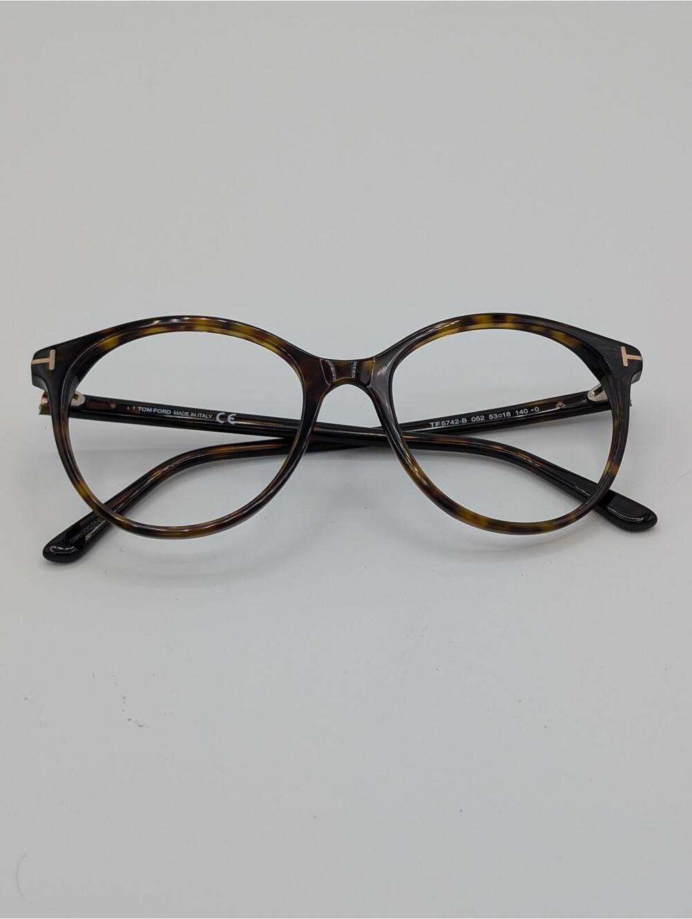 Tom Ford TF5742-B Tortoiseshell Optical Eyeglasses Frames Unisex 52-18